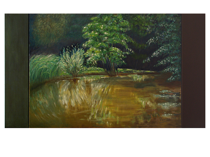 Gemälde Sigrun Paulsen: Waldsee, 2009