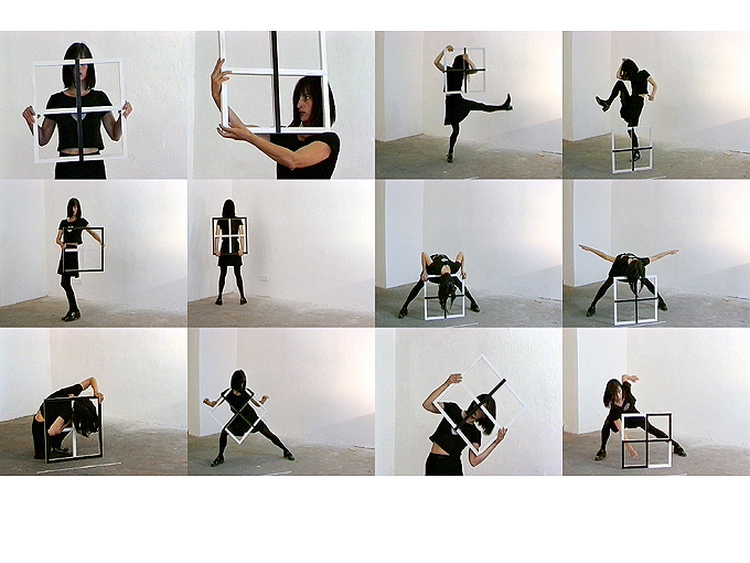 Sigrun Paulsen: Videostills aus Tanzvideo mit Heidi Walter, 1996